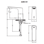 Inax AMV-91 AutoSENZ 單冷水座檯式感應龍頭